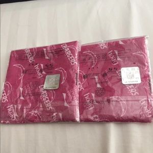 2 Los Angeles Chargers Pink Bandanna